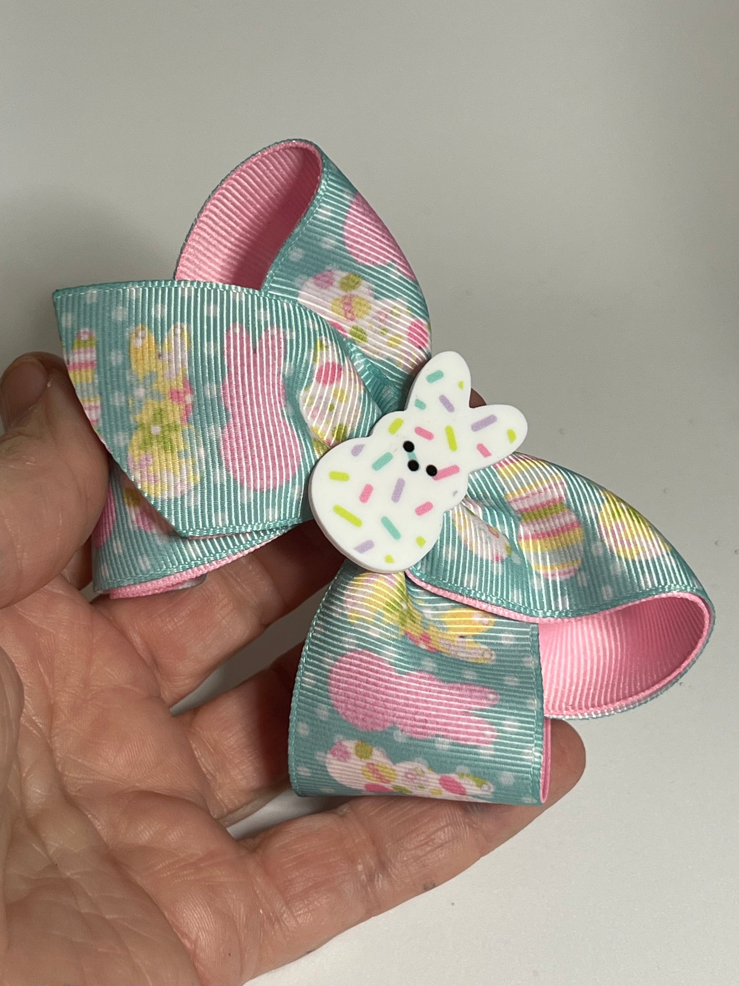 Easter Peep Bunny Hair Bow