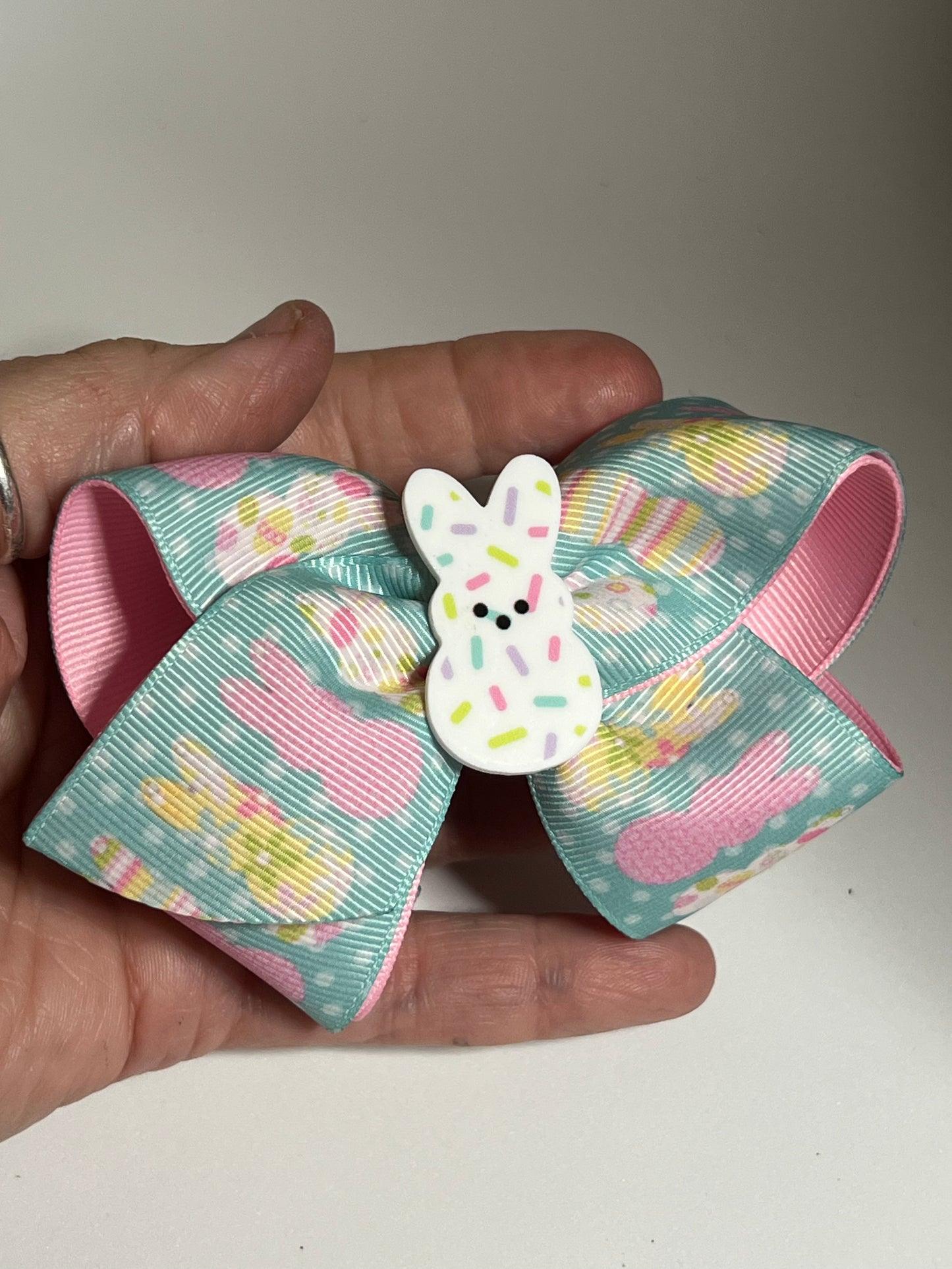 Easter Peep Bunny Hair Bow