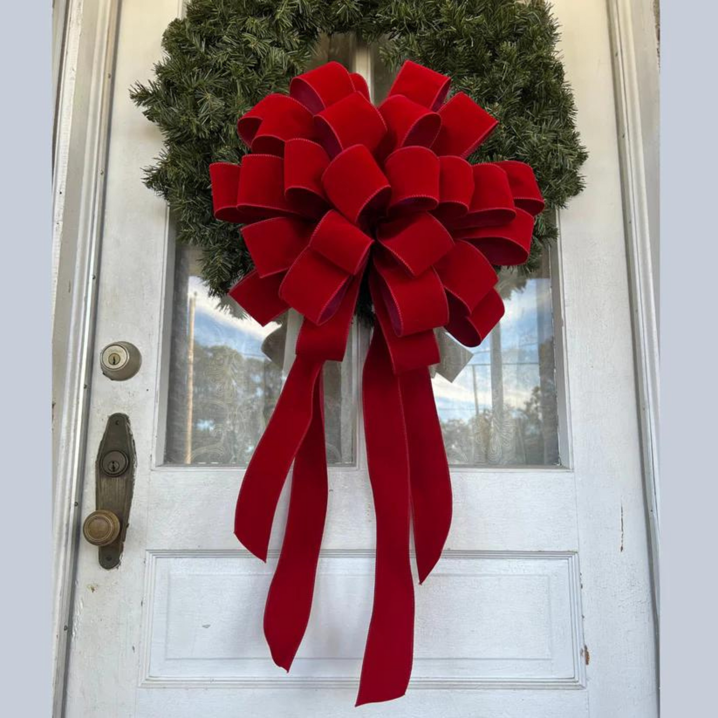 Giant Christmas Bow INDOOR/OUTDOOR Giant Door Bow Christmas Outdoor Decor