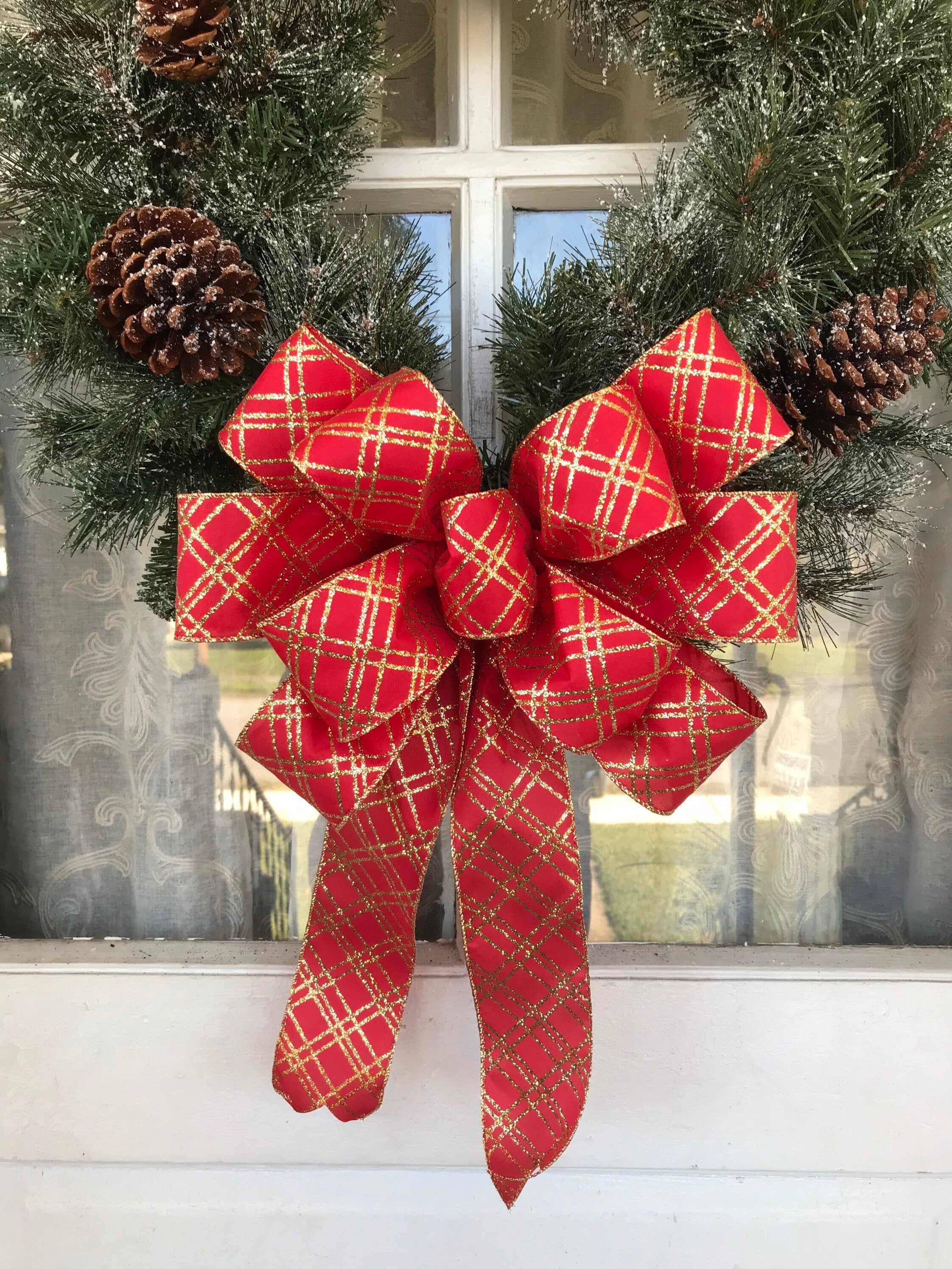 Red deals christmas bows