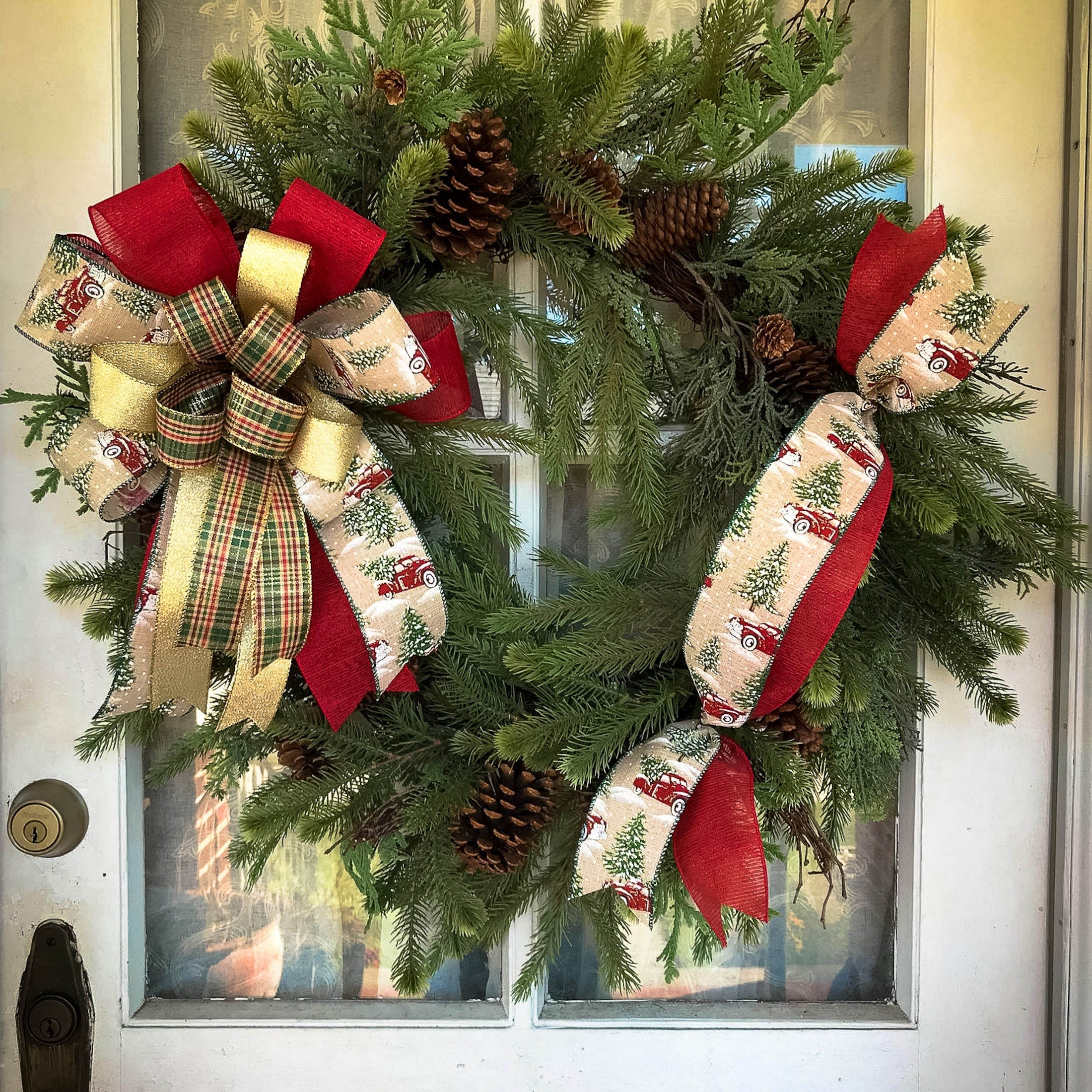 Rustic christmas deals wreath